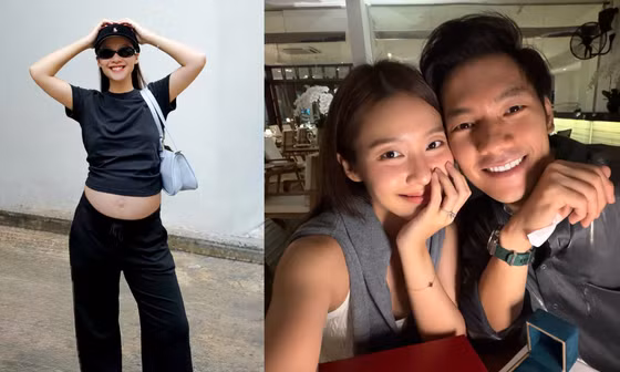 Vừa công khai được Nhan Phúc Vinh cầu hôn, Khả Ngân báo tin vui đang mang bầu, được cả showbiz chúc mừng