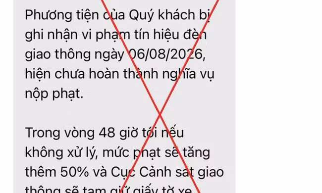 Cảnh báo chiêu lừa nộp 'phạt nguội' qua tin nhắn