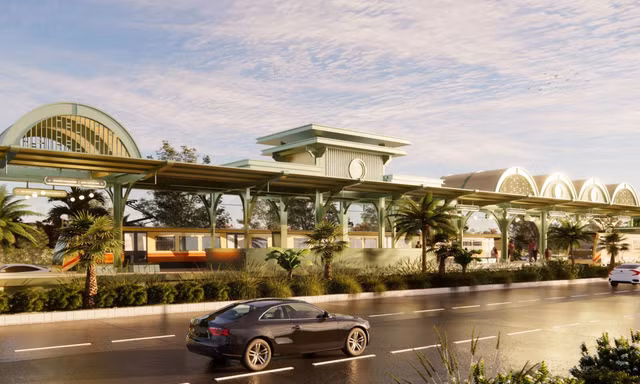 Kiến trúc đặc biệt của 6 nhà ga trên tuyến tàu điện nhẹ đầu tiên ở Phú Quốc 