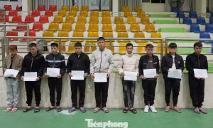 Các đối tượng cướp tại cơ quan Công an.