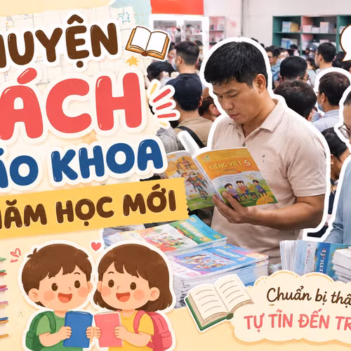 Phụ huynh đội nắng, vượt đường xa tìm mua sách giáo khoa cho con