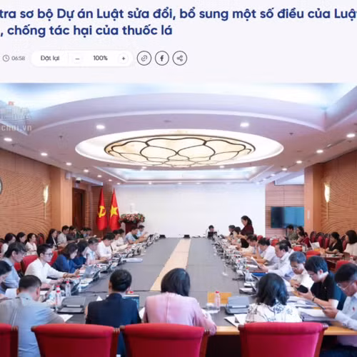 Cần đánh giá thận trọng, toàn diện trong sửa đổi Luật Phòng, chống tác hại của thuốc lá