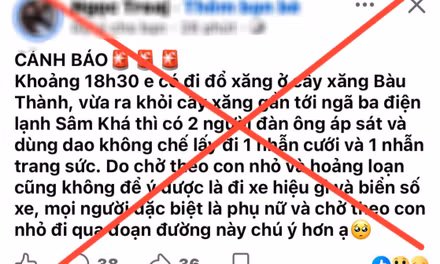 Làm mất nhẫn cưới, người phụ nữ dựng chuyện bị cướp 
