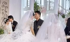 Anh em sinh ba cưới cùng ngày gây sốt mạng xã hội