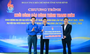 Tỉnh Đoàn Ninh Bình khởi công các công trình thanh niên chào mừng Đại hội nhiệm kỳ 2025-2030