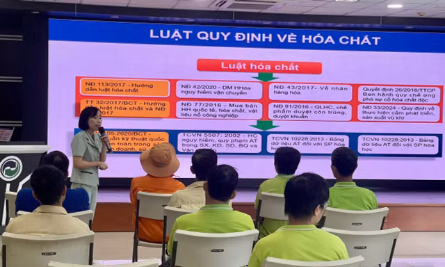 VWS tăng cường huấn luyện an toàn hóa chất cho người lao động