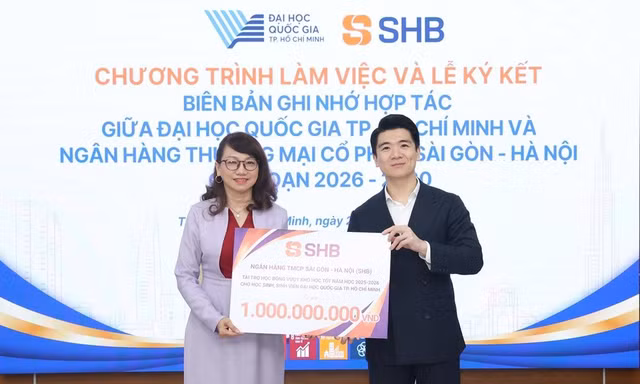 SHB và Đại học Quốc gia TP.HCM mở rộng hợp tác trong đào tạo, nghiên cứu và đổi mới sáng tạo