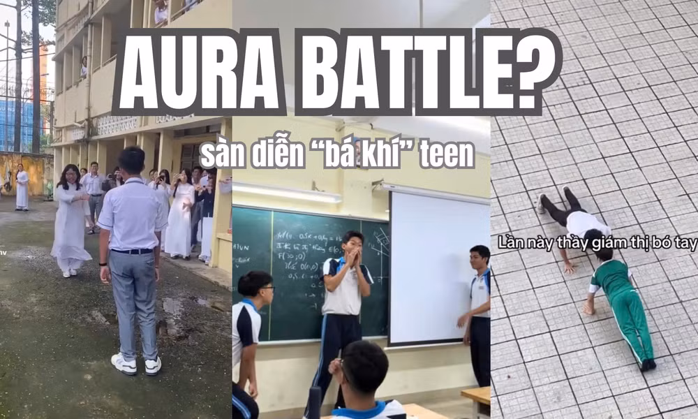 Aura Battle vào trường học: Sân trường hóa “sàn đấu” bá khí của Gen Alpha