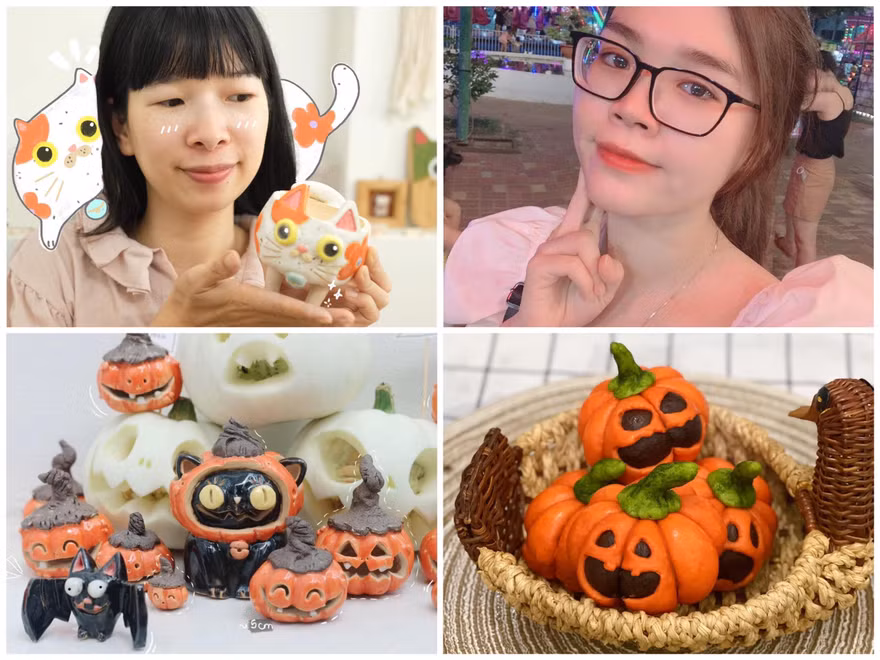 Bạn trẻ sáng tạo trang trí nhà cửa đón Halloween 