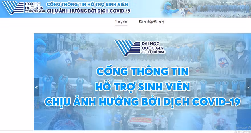 ĐHQG TP. HCM ra mắt Cổng thông tin hỗ trợ sinh viên bị ảnh hưởng của dịch COVID-19