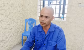 Đối tượng Mạnh tại Cơ quan Công an. Ảnh: Công an tỉnh Bắc Ninh.