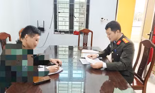 Cơ quan Công an làm việc với ông N.