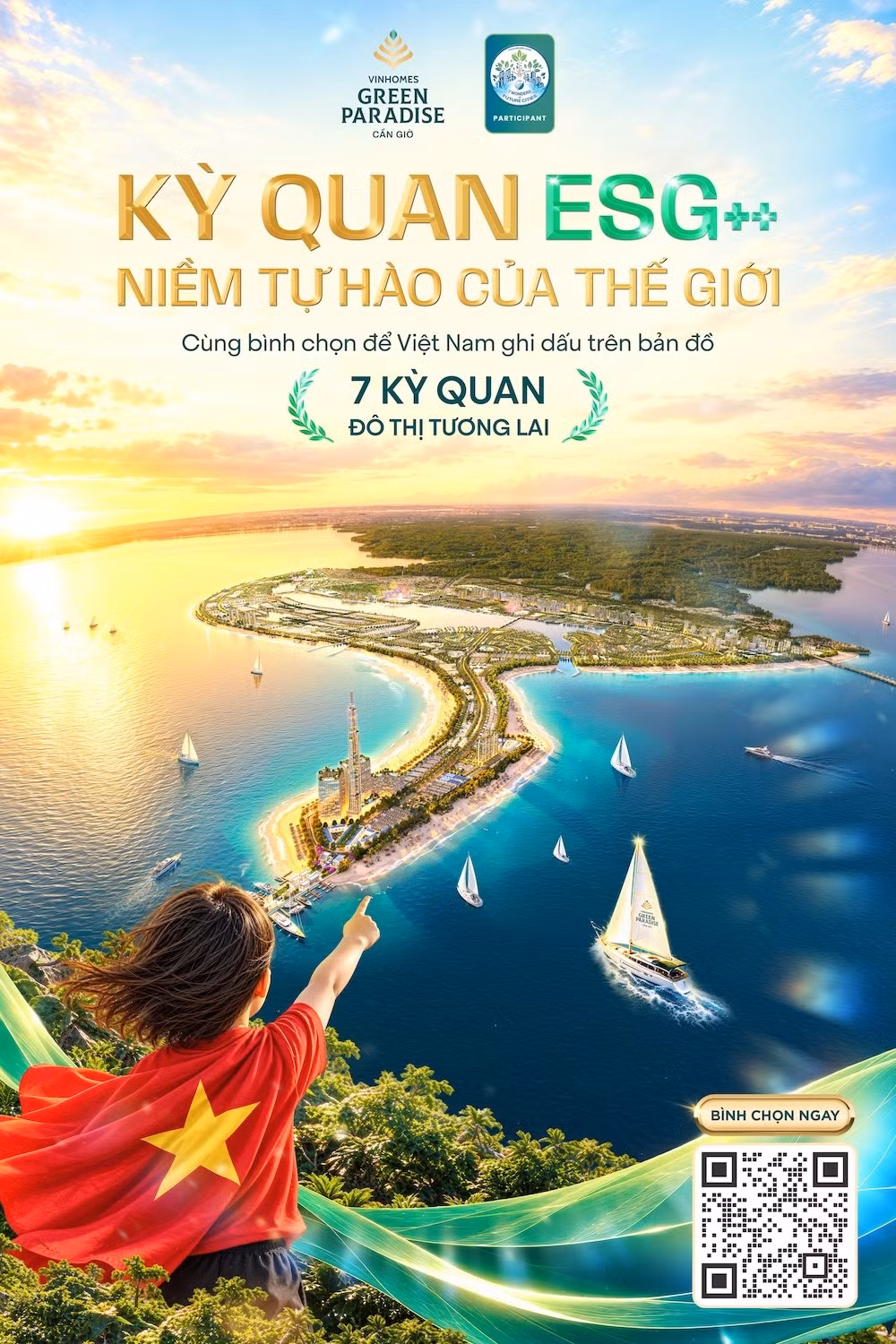 Vinhomes Green Paradise chính thức bước vào vòng bình chọn toàn cầu '7 kỳ quan đô thị tương lai'
