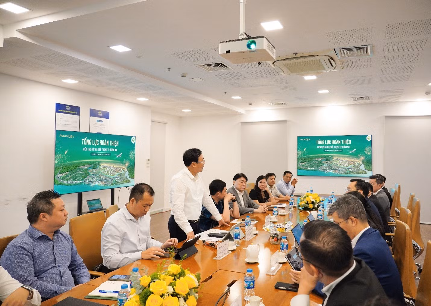 Đối tác tài chính và các nhà thầu chiến lược cùng Novaland quyết tâm đẩy mạnh hoàn thiện Aqua City