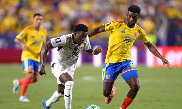 Trực tiếp Colombia vs Ghana 1-0 (H1): Vào!!! Arias ghi bàn