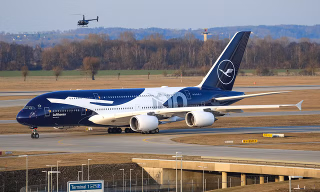 'Siêu máy bay' Airbus 380 gặp sự cố khi hạ cánh tại Munich