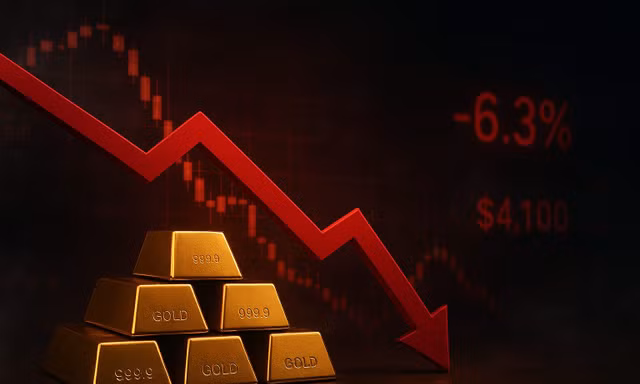 Giá vàng thế giới lao dốc không phanh