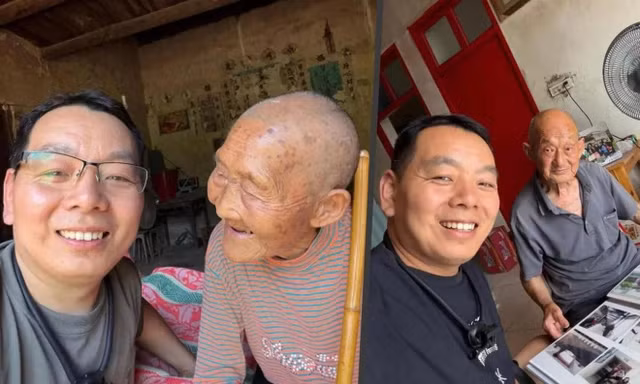 Tian thay mặt những người con làm việc và sinh sống ở xa đến thăm cha mẹ của họ