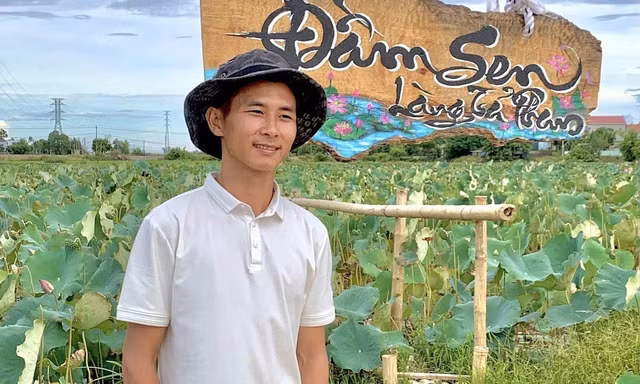 Từ ruộng trũng bỏ hoang đến vùng sen 8ha, đạt doanh thu hơn 1 tỷ đồng/năm của 9X Quảng Trị