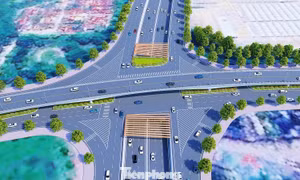 Hình ảnh thiết kế nút giao 3 tầng Cổ Linh 