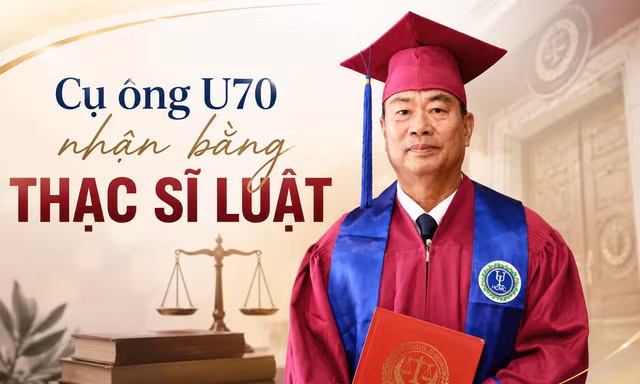 U70 nhận bằng Thạc sĩ Luật
