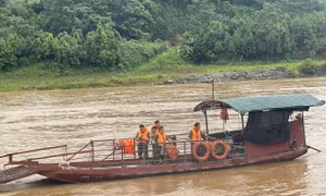 Một người mất tích trên sông Lô ở Tuyên Quang
