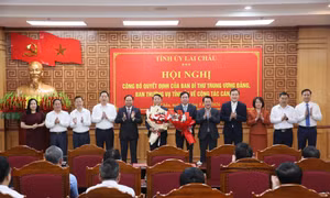 Lai Châu công bố quyết định của Ban Bí thư Trung ương Đảng về cán bộ