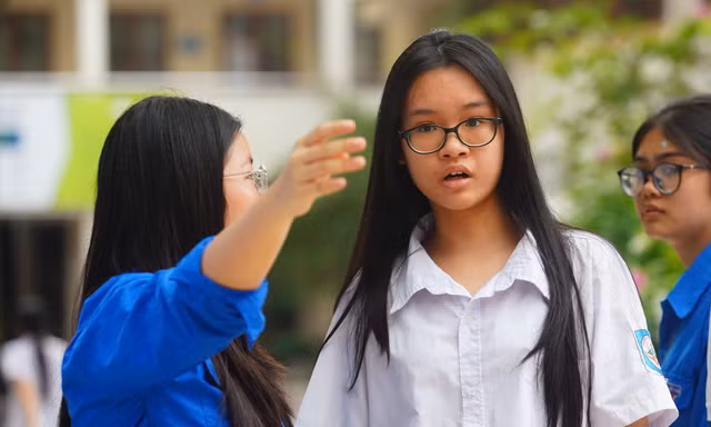 Học sinh tại Hà Nội trong kì tuyển sinh lớp 10 năm 2026 Ảnh: DUY PHẠM