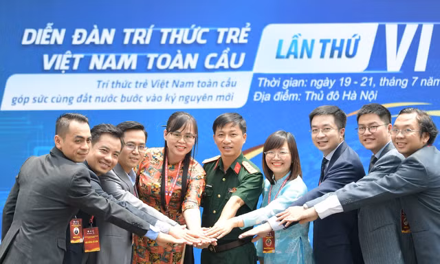 Các tài năng trẻ tham gia Diễn đàn Trí thức trẻ Việt Nam toàn cầu lần thứ VI, năm 2025 ẢNH: DƯƠNG TRIỀU