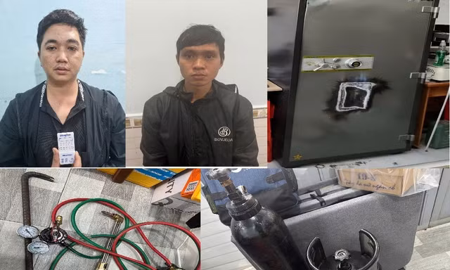 Bắt giữ 2 đạo chích đột nhập tiệm vàng