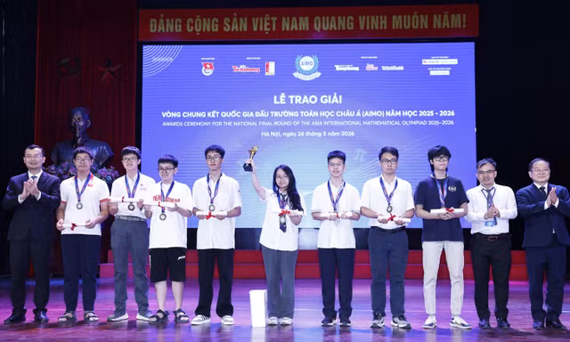 Chung kết Quốc gia AIMO 2026 khối THPT: Trường nào "ẵm Vàng" nhiều nhất?
