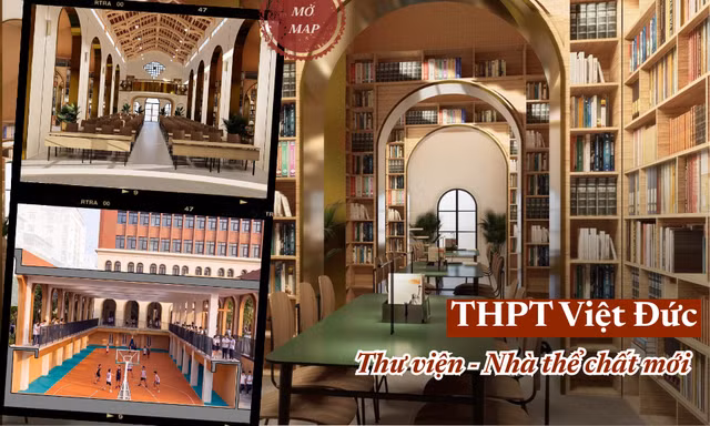 Thư viện "phép thuật", thể chất bán hầm của THPT Việt Đức đỉnh cỡ nào khi hoàn thiện?