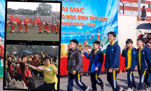 Ngày hội thể thao trường THCS Tây Sơn: Giữa kịch tính đầy ắp khoảnh khắc đáng yêu