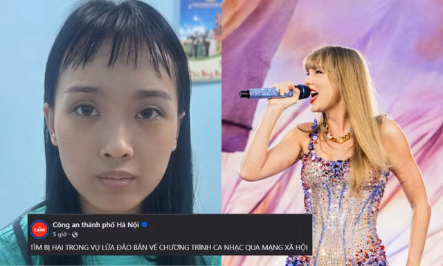Công an tạm giữ hình sự đối tượng lừa đảo vé Taylor Swift và nhiều concert khác