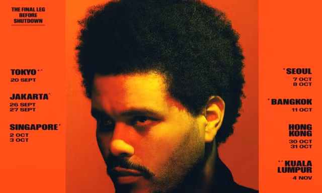 The Weeknd mang tour diễn After Hours til Dawn sang châu Á, vé mở bán khi nào?