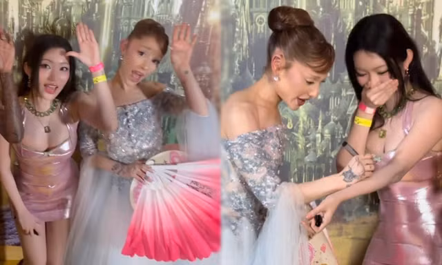 "Em xinh" Orange đề nghị Ariana Grande ký lên tay, rủ bắt trend "Chào sếp ạ"
