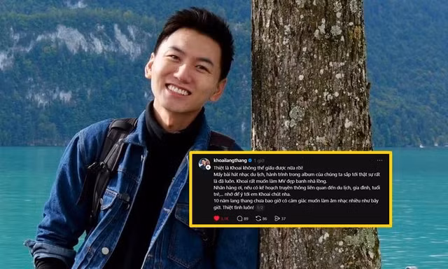 Khoai Lang Thang hé lộ dự án âm nhạc, fan kêu gọi hợp tác ngay với Anh Tài này