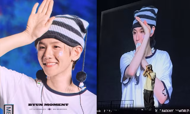Baekhyun mê tít "Tùng dinh dinh" ở concert Hà Nội, "bị gài" bắt trend "chào sếp"