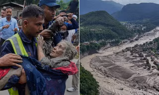 tìm kiếm người mất tích sau trận lũ quét ở Nepal