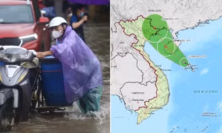 Áp thấp nhiệt đới dự báo sẽ vào Vịnh Bắc Bộ, Hà Nội có thể mưa to những hôm nào?