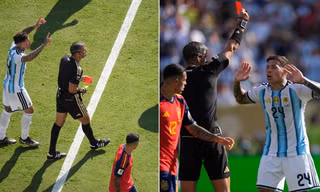 Trọng tài rút thẻ đỏ sau khi Enzo Fernandez nhận đủ hai thẻ vàng.