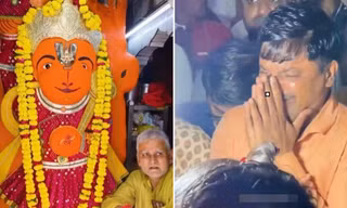 tượng Thần Hanuman đứng vững dù ngôi đền bị tháo dỡ ở Ujjain, Ấn Độ