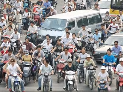 Tuyến bus nhanh sẽ góp phần giảm bớt ùn tắc giao thông trong nội thành. Ảnh: giaothong.net.vn
