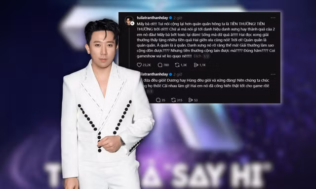 Trấn Thành làm rõ câu nói gây tranh luận trong lễ trao giải Tinh Hà “Say Hi” 