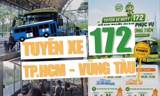 Từ TP.HCM đi Vũng Tàu bằng xe buýt điện 172: Chuyến vi vu vừa tiết kiệm vừa xanh