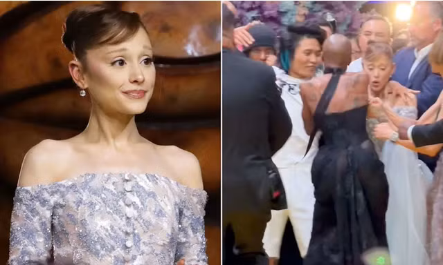 Ariana Grande bị fan quá khích tiếp cận tại buổi ra mắt phim "Wicked: For Good"