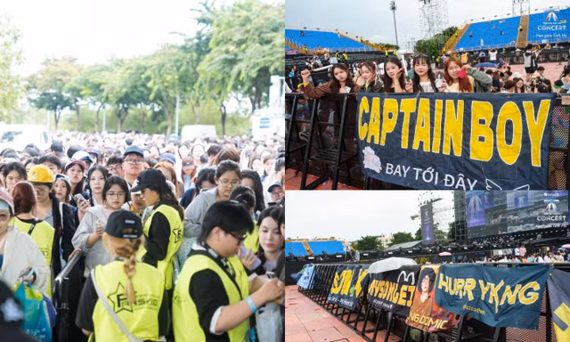 Concert Tinh Hà "Say Hi" D-2: Fan rộn ràng check-in sớm bất chấp trời mưa