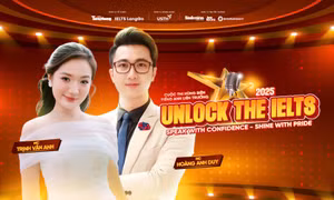 MC VTV dẫn Vòng Chung kết cuộc thi hùng biện tiếng Anh Unlock The Ielts 2025