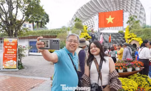 Phố phường Đà Nẵng 'khoác áo mới' đón Tết