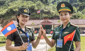 Sĩ quan trẻ Biên phòng Việt Nam - Lào: Viết tiếp bài ca thanh xuân hữu nghị 